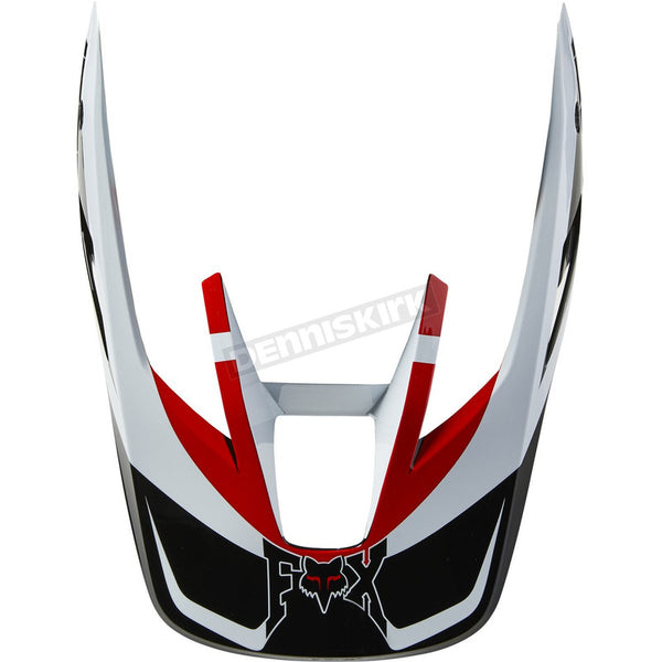 Visera Moto V3 Ryvr Blanco/Negro Fox - Rideshop