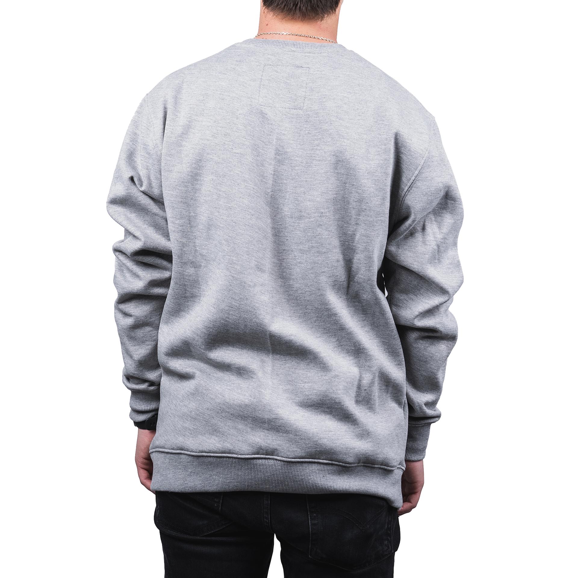 Poleron Lifestyle Refract Crew Gris Fox