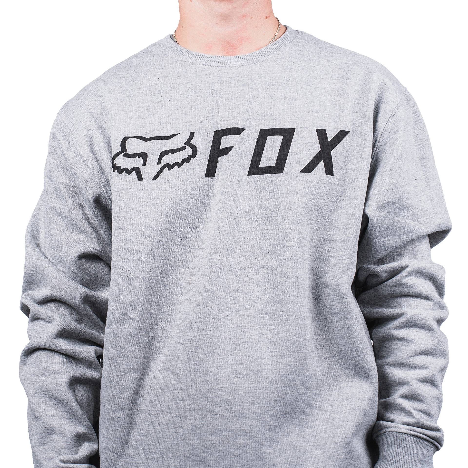 Poleron Lifestyle Refract Crew Gris Fox