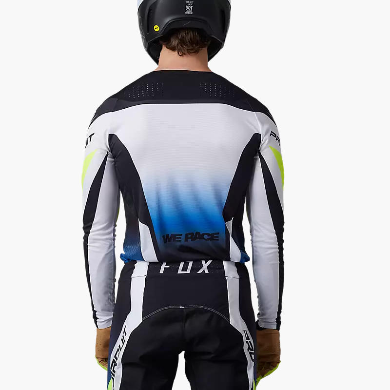 Polera Moto Flexair Pro Circuit Foyl Negro/Blanco Fox