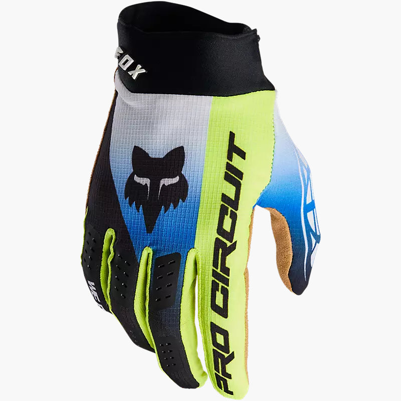 Guantes Moto Flexair Pro Circuit Foyl Negro/Blanco Fox