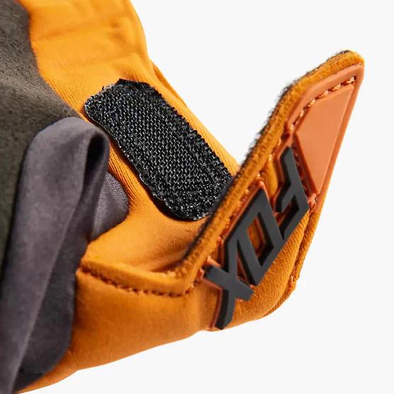 Guantes Moto Legion Drive Water Negro/Naranjo Fox