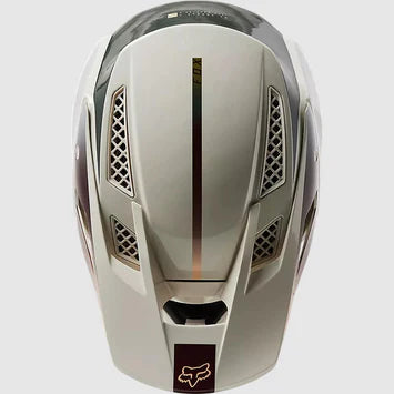 Casco Bicicleta Rampage Pro Carbon MIPS® Blanco/Cafe Fox - Rideshop