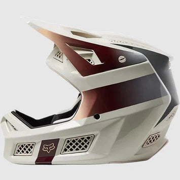 Casco Bicicleta Rampage Pro Carbon MIPS® Blanco/Cafe Fox - Rideshop