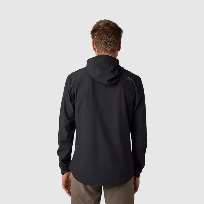 Chaqueta Cortavientos Bicicleta Ranger Negro Fox - Rideshop
