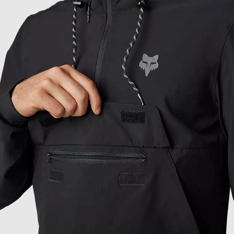 Chaqueta Cortavientos Bicicleta Ranger Negro Fox - Rideshop