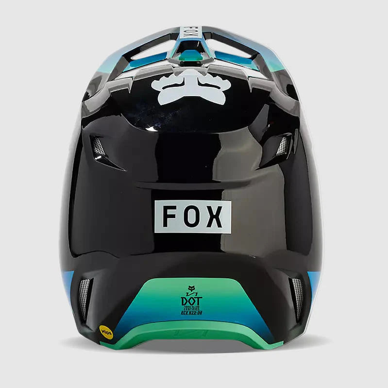 Casco Moto Fox Niño V1 Ballast Negro/Azul