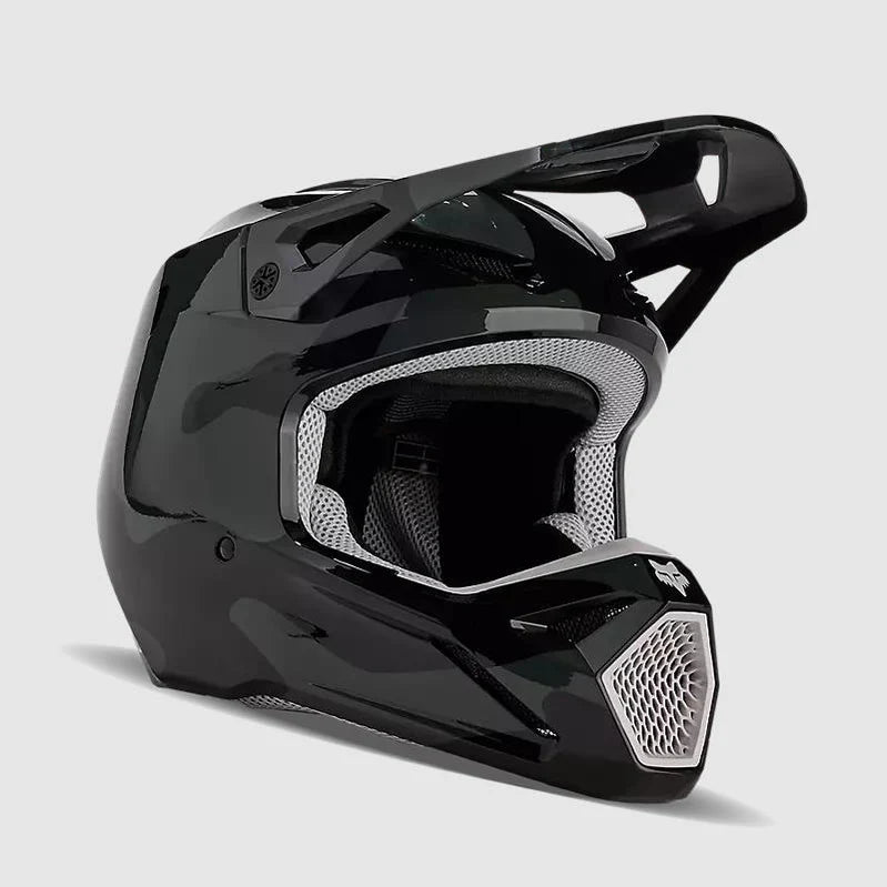Casco Moto V1 Fox BNKR Negro