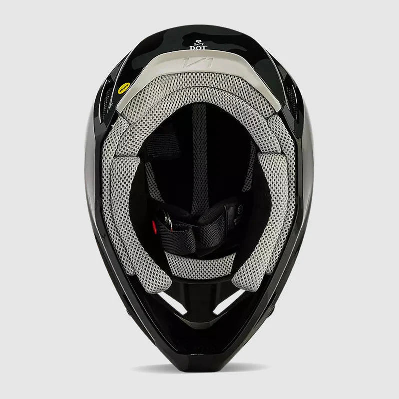 Casco Moto V1 Fox BNKR Negro