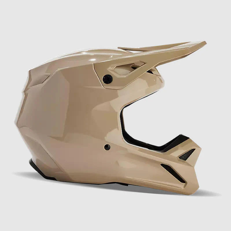 Casco Moto Fox V1 Solid Cafe Claro