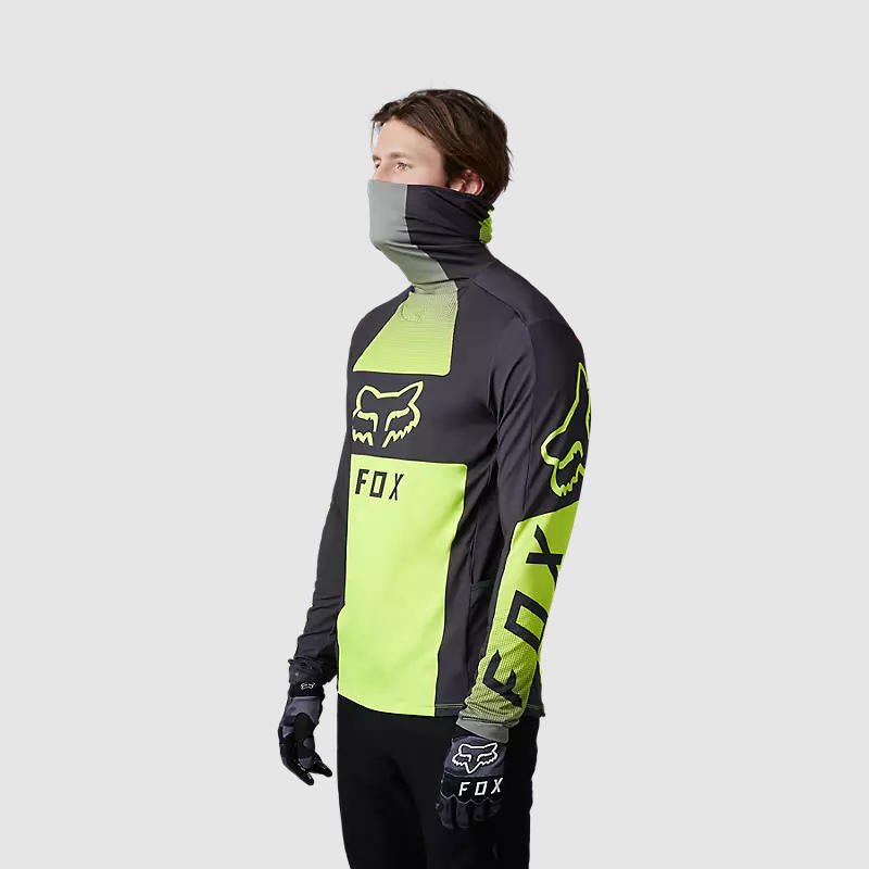 Polera Moto Ranger Drive Krux SXS Con Cuello Amarillo Fluor Fox