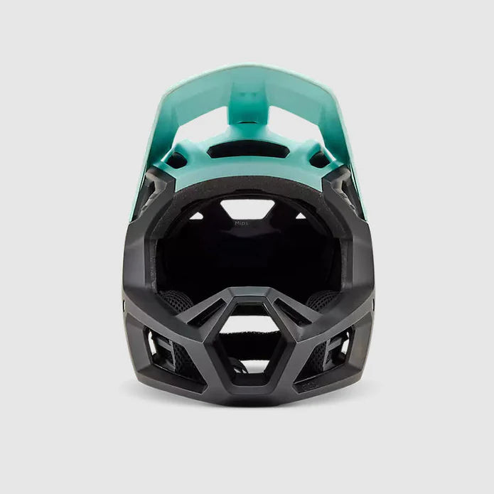 Casco Bicicleta Fox New Proframe Clyzo | Negro-Dorado-Celeste - Rideshop