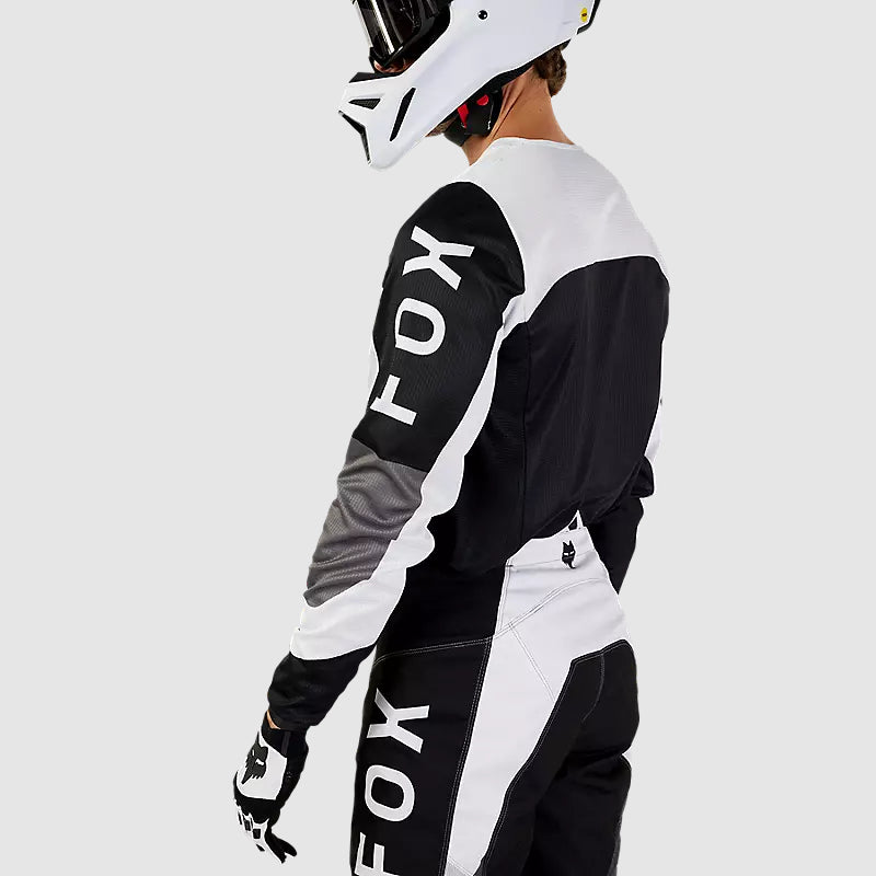 Polera Moto 180 Nitro Negro/Gris Claro Fox