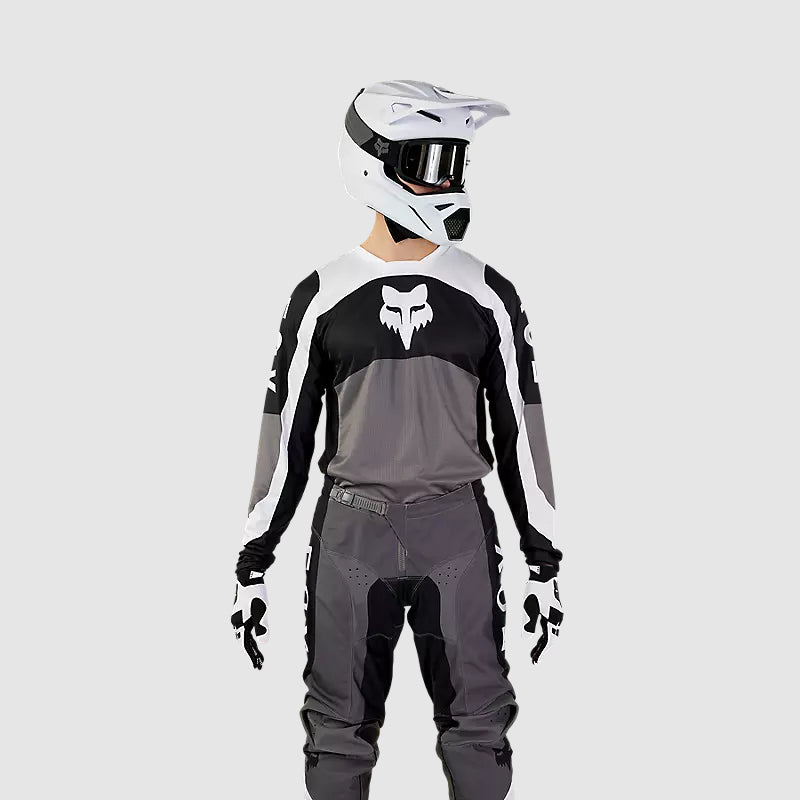 Polera Moto 180 Nitro Negro/Gris Claro Fox