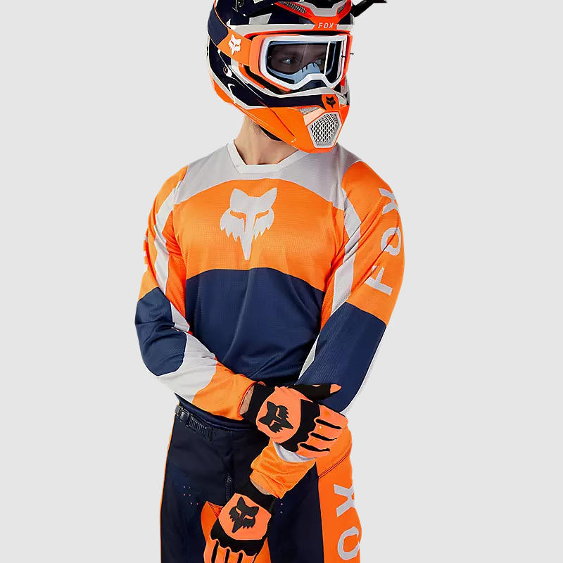Polera Moto 180 Nitro Naranjo Fluor Fox