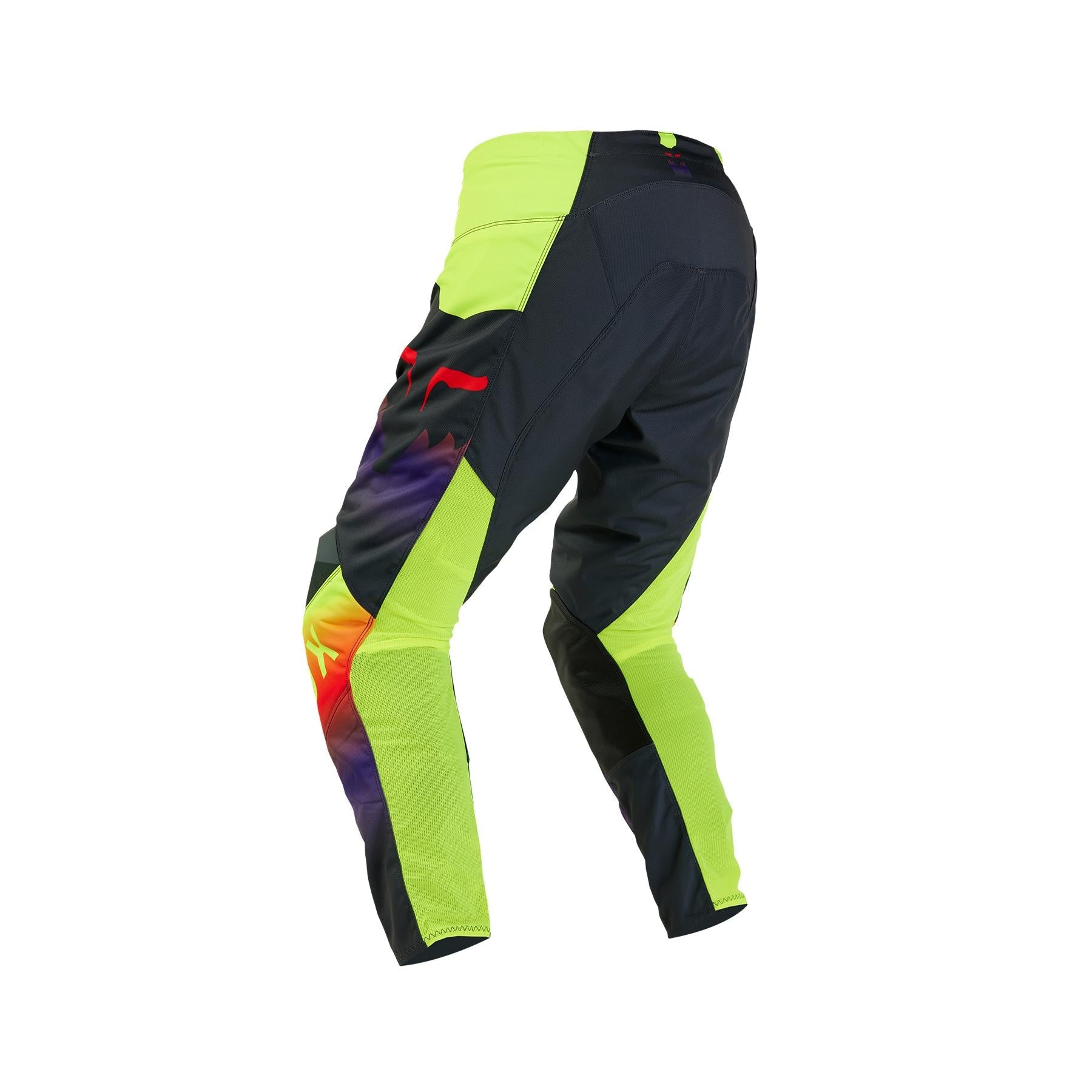 Pantalon Moto 180 Flora Negro/Amarillo Fox