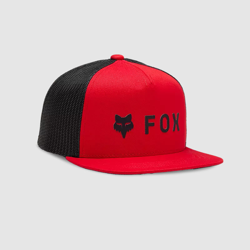 Gorro Jockey Fox Lifestyle Niño Absolute Mesh Snapback Rojo - Rideshop