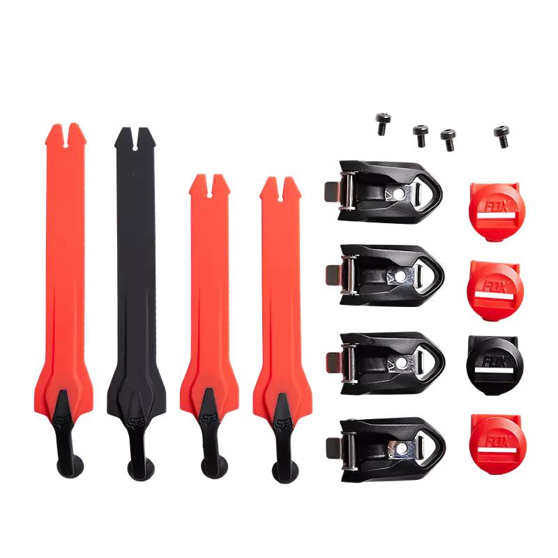 Repuesto Bota Moto Comp Strap Kit 22 Rojo Fluor Fox