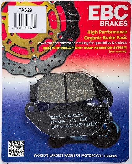 Pastilla Freno Moto Organica Trasera BENELLI / HONDA / SUZUKI EBC