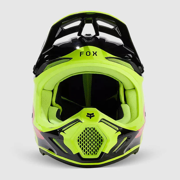 Casco Moto Fox V3 Revise | Rojo-Amarillo - Rideshop