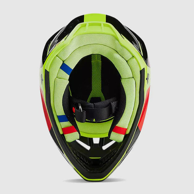 Casco Moto Fox V3 Revise | Rojo-Amarillo - Rideshop