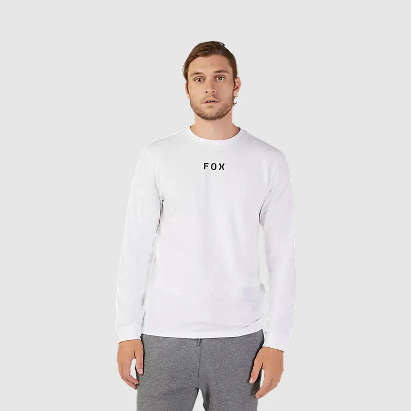 Polera Lifestyle Flora Premium Manga Larga Blanco Fox - Rideshop