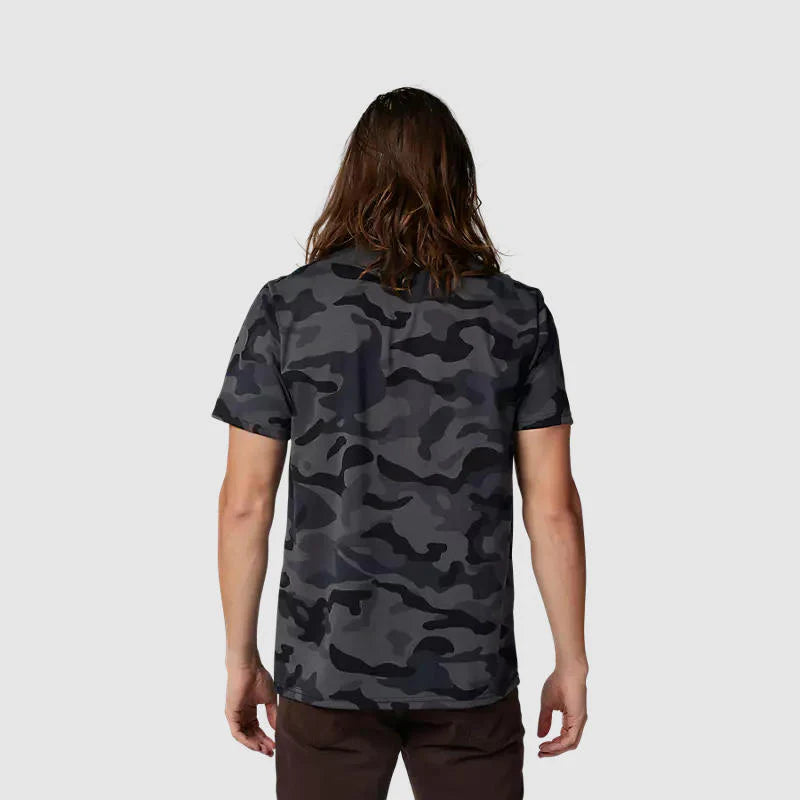 Polera Lifestyle Fox Head Camo Negro Fox - Rideshop