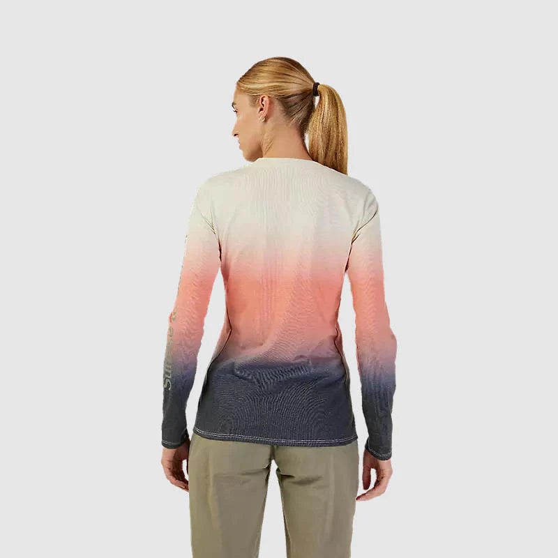 Polera Bicicleta Mujer Ranger Lunar Drirelease® Manga Larga Rosado Fox - Rideshop