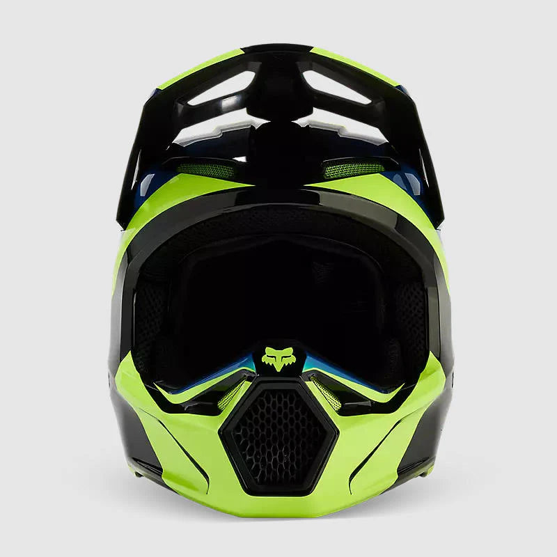 Casco Moto V1 Streak Negro/Amarillo Fox - Rideshop