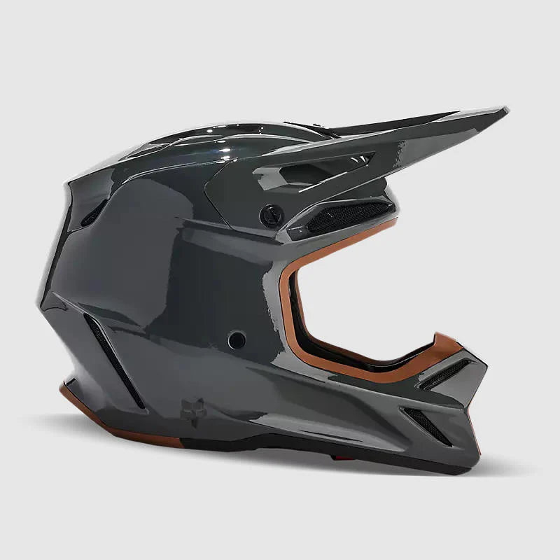 Casco Moto V3 RS Carbon Solid Gris Oscuro Fox - Rideshop