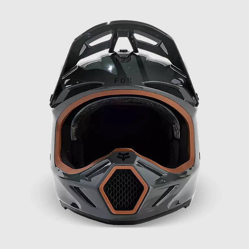 Casco Moto V3 RS Carbon Solid Gris Oscuro Fox - Rideshop