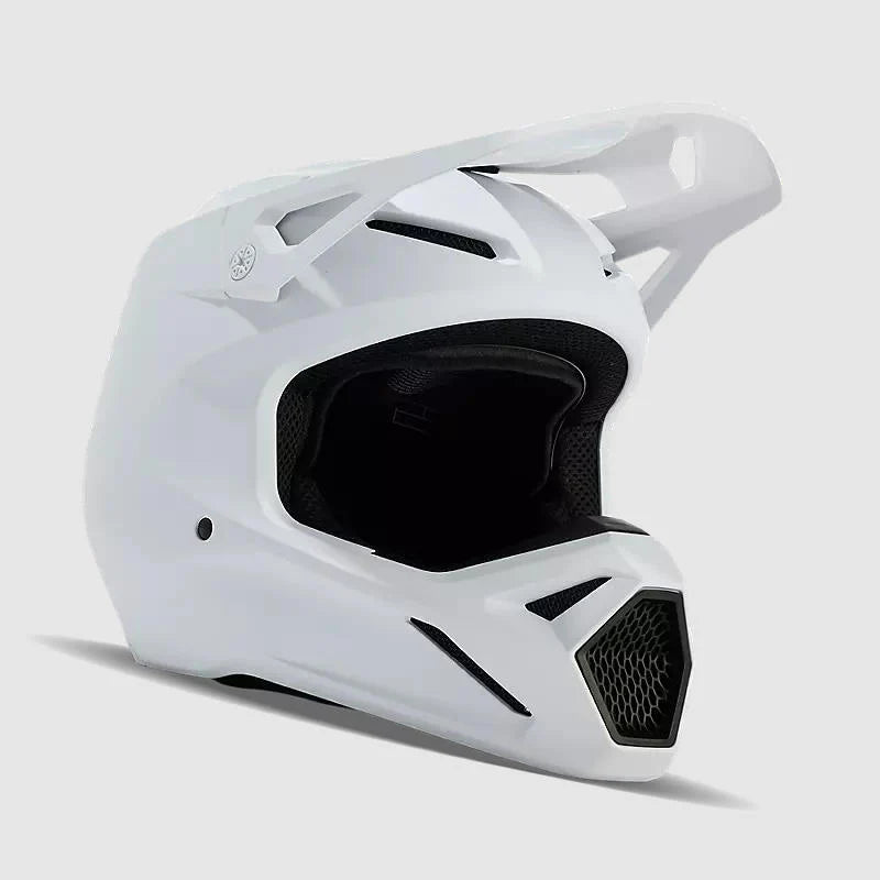 Casco Moto V1 Solid Blanco Fox - Rideshop