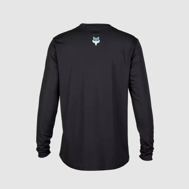 Polera Bicicleta Niño Ranger Race Manga Larga Negro Fox