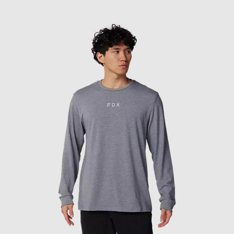 Polera Lifestyle Magnetic Manga Larga Gris Fox - Rideshop