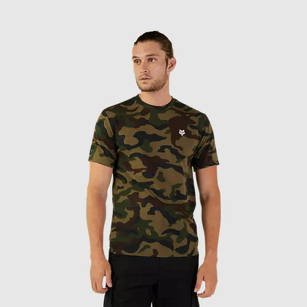 Polera Lifestyle Fox Head Camo Verde Fox - Rideshop