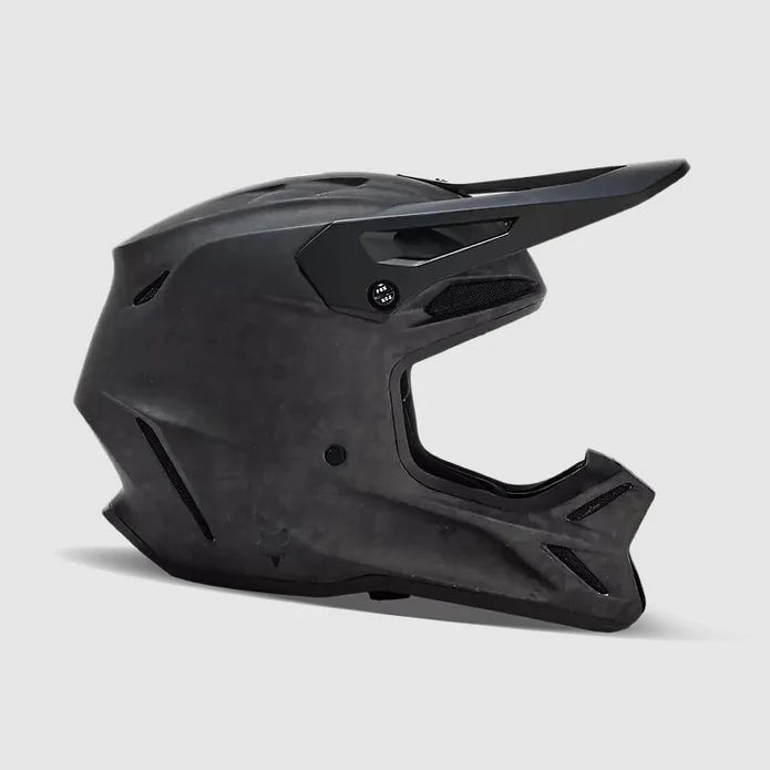 Casco Moto Fox V3 RS Carbon Solid | Negro Matte - Rideshop