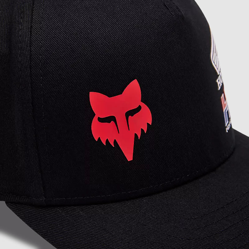 Gorro Jockey Lifestyle Fox X Honda Flexfit Negro Fox