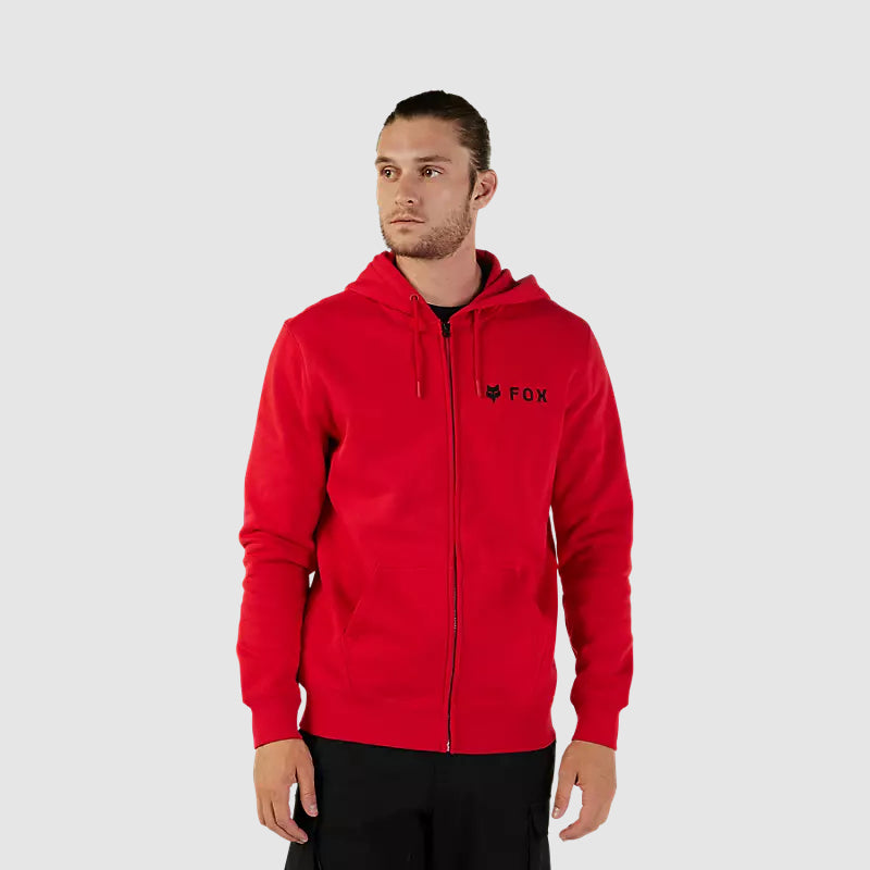 Poleron Lifestyle Absolute Zip Rojo/Negro Fox