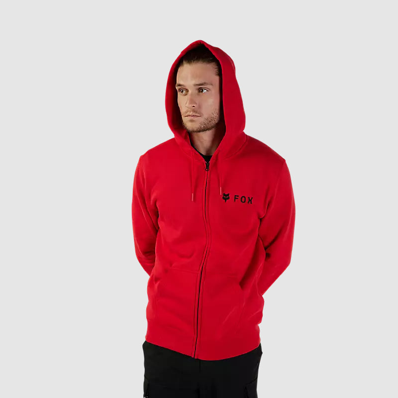 Poleron Lifestyle Absolute Zip Rojo/Negro Fox