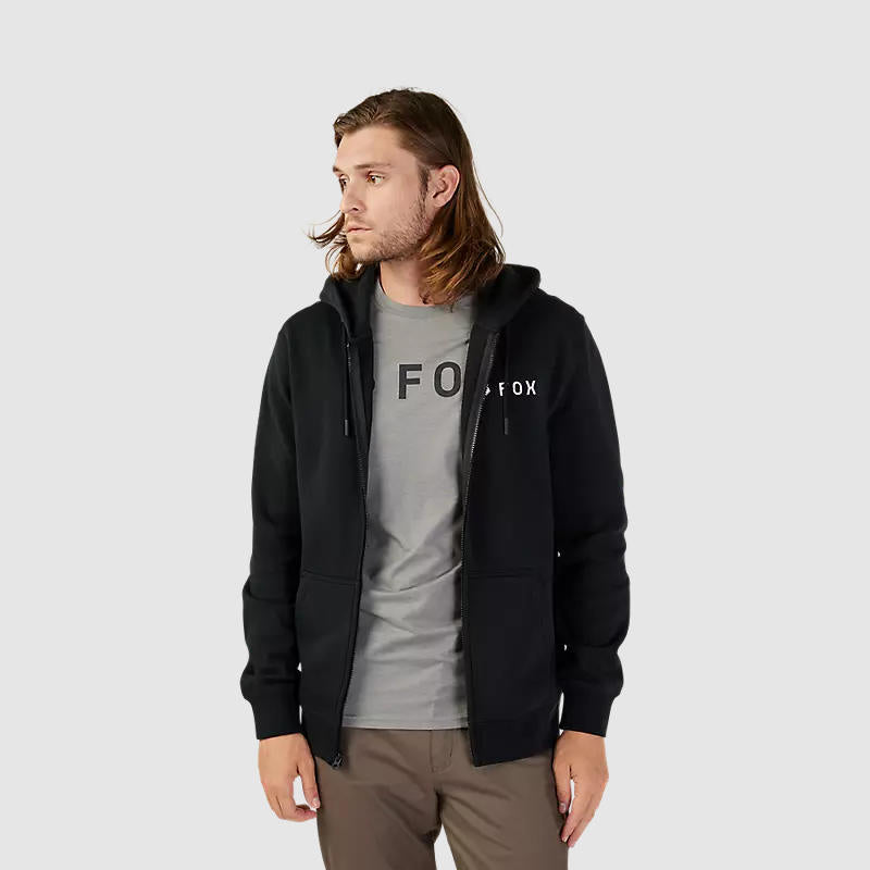 Poleron Lifestyle Absolute Zip Negro/Blanco Fox