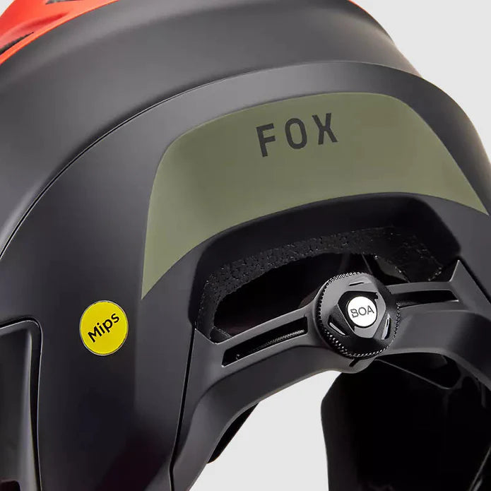 Casco Bicicleta New Dropframe Pro Naranjo Fox - Rideshop