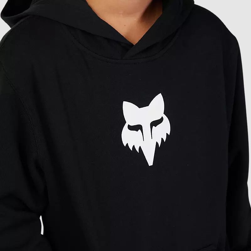 Poleron Lifestyle Niño Canguro Legacy Negro Fox