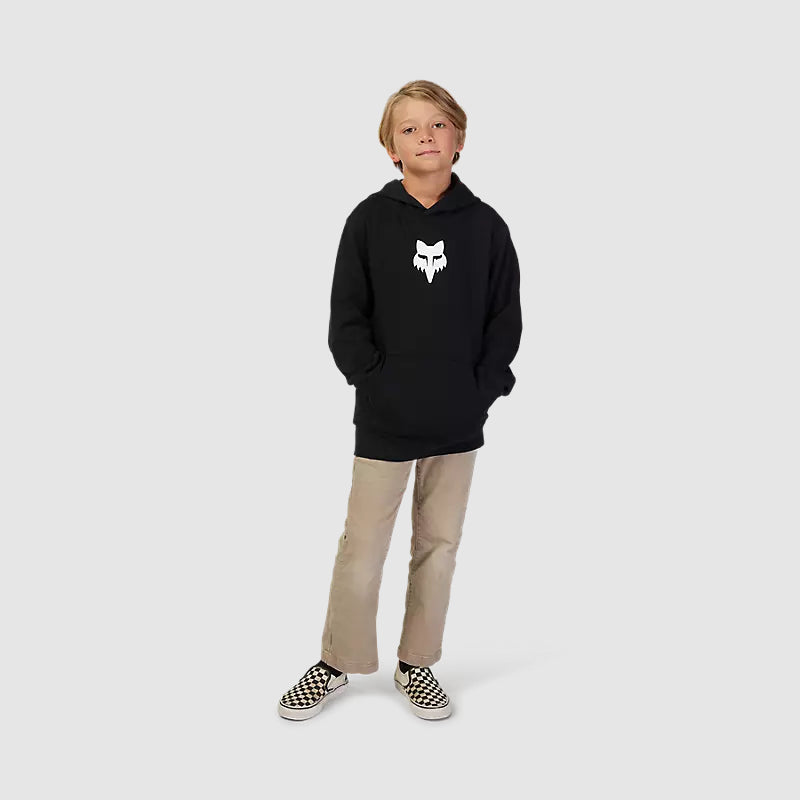 Poleron Lifestyle Niño Canguro Legacy Negro Fox
