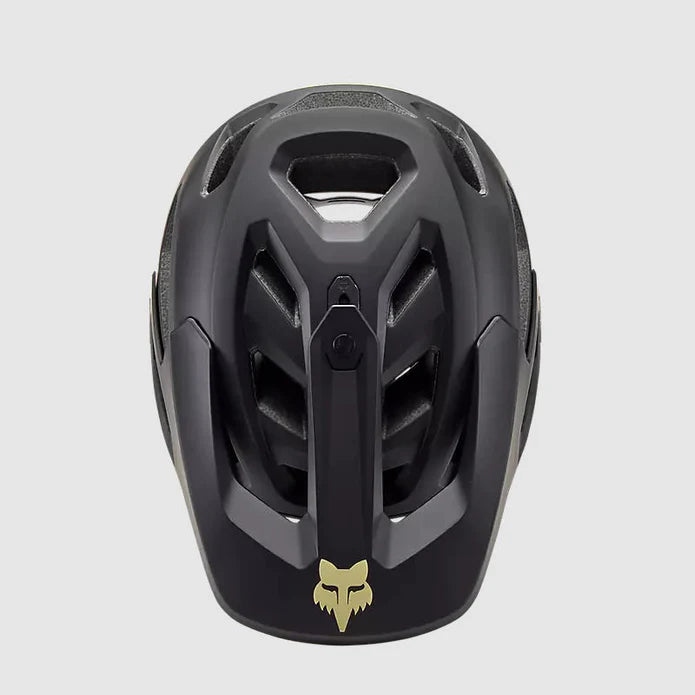 Casco Bicicleta Fox New Dropframe Pro | Negro-Dorado-Celeste - Rideshop