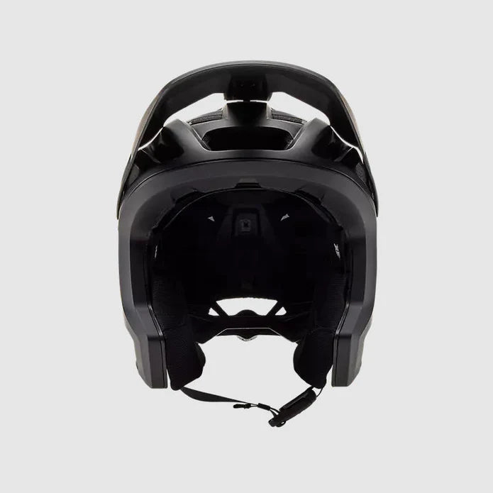 Casco Bicicleta Fox New Dropframe Pro | Negro-Dorado-Celeste - Rideshop