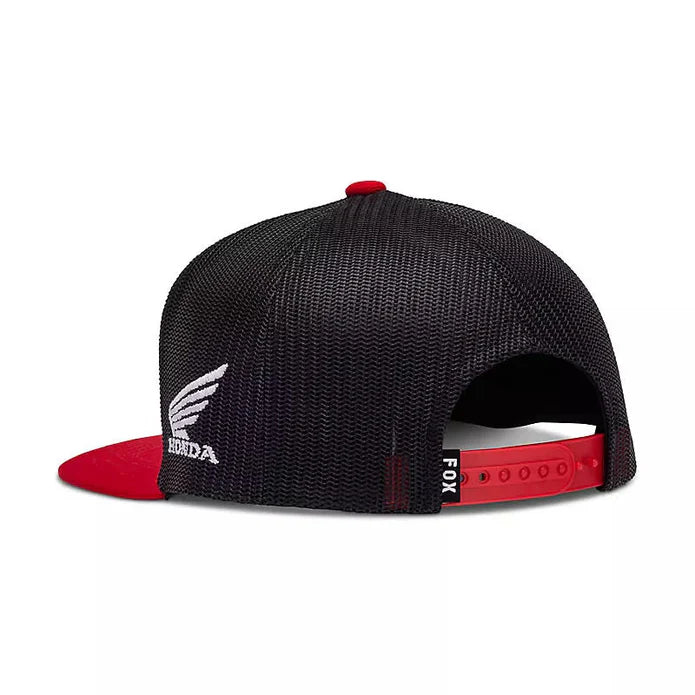 Gorro Jockey Fox Lifestyle Niño Fox X Honda Snapback Rojo - Rideshop