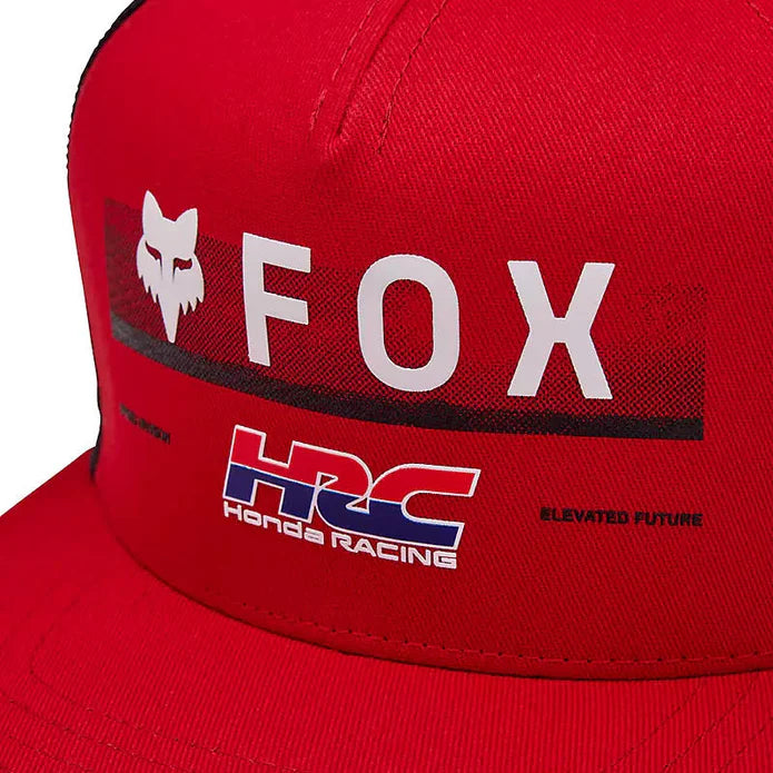 Gorro Jockey Fox Lifestyle Niño Fox X Honda Snapback Rojo - Rideshop