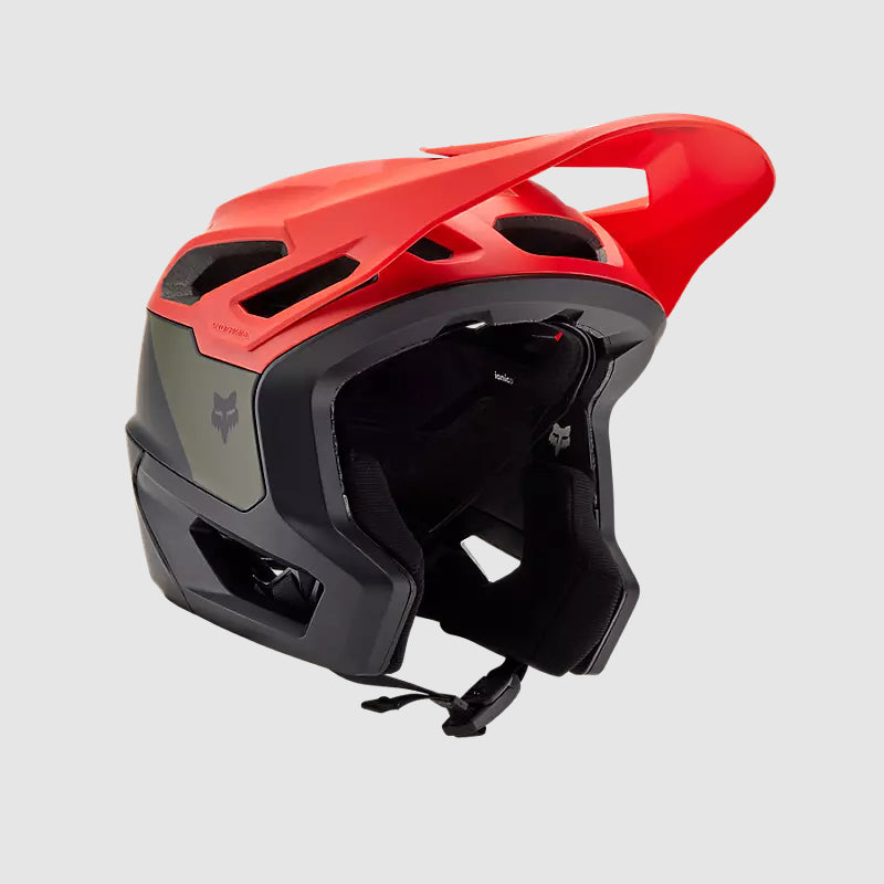 Casco Bicicleta New Dropframe Pro Naranjo Fox - Rideshop