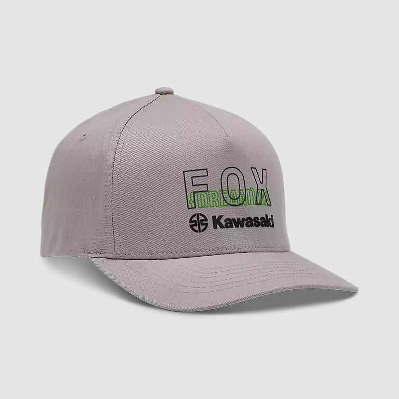 Gorro Jockey Lifestyle Fox X Kawasaki Flexfit Gris Fox - Rideshop