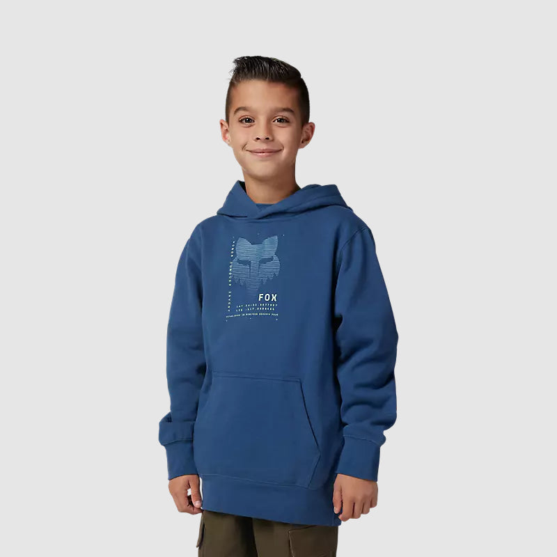 Poleron Lifestyle Niño Canguro Dispute Azul Fox - Rideshop